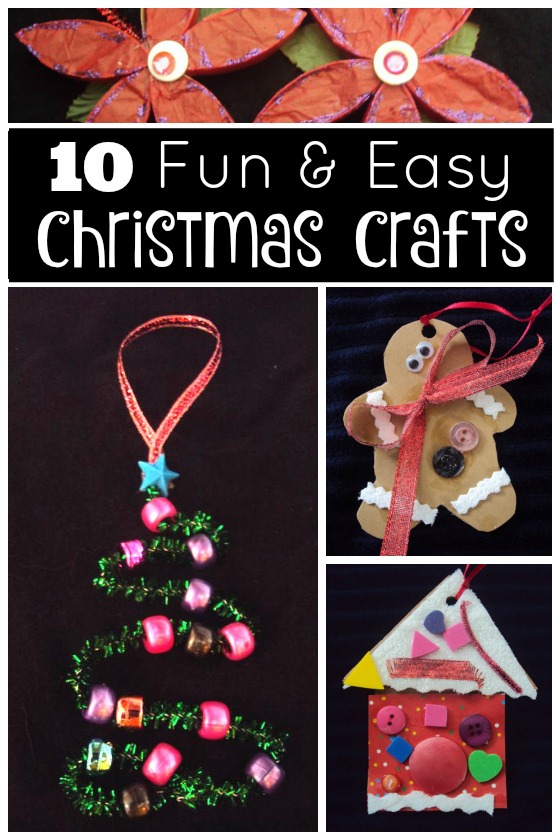 10 fun and easy Chrismas Crafts for Kids - Happy Hooligans