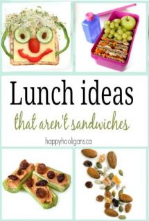 Kid Lunch Ideas that aren't sandwiches