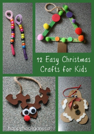 12 easy Christmas crafts for kids