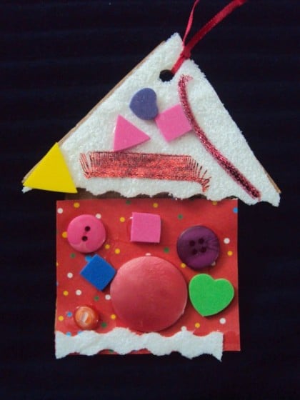 candy house christmas ornament