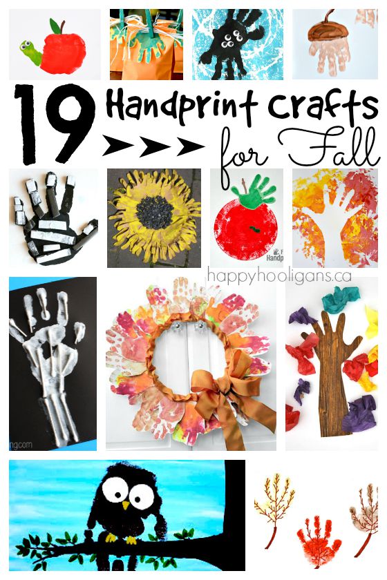 19 Handprint Crafts for Fall and Halloween