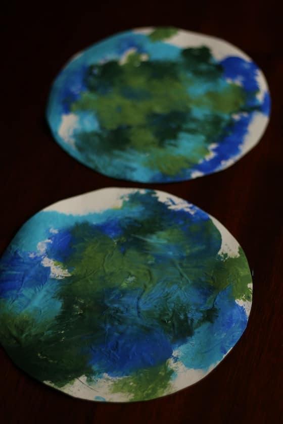 2 painted earth projects