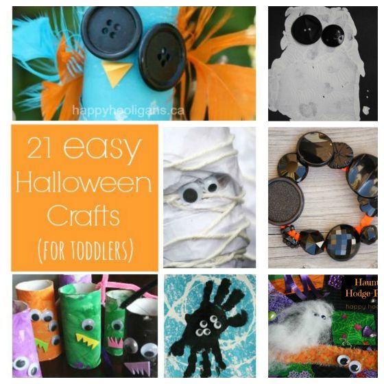 21 halloween crafts for preschoolers and toddlers