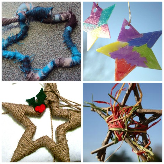 easy star ornaments for kids to make 