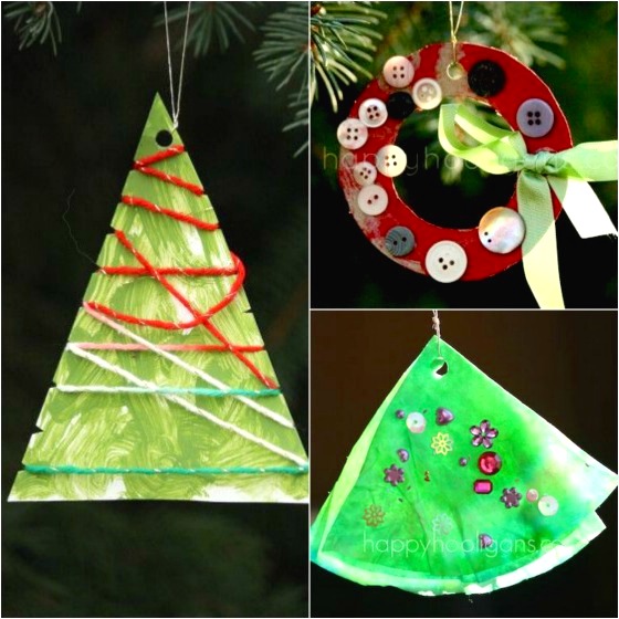 3 easy Christmas ornaments for toddlers to make