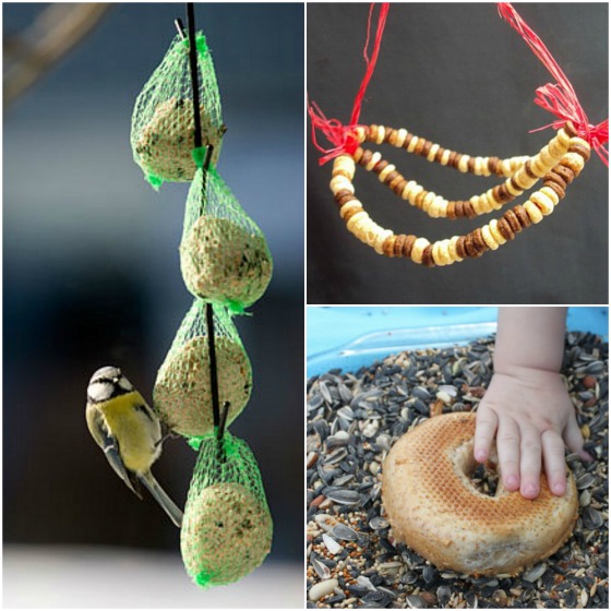 3 homemade birdfeeders for toddlers to make