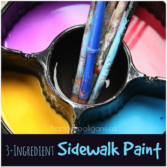 homemade sidewalk paint for kids