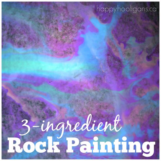 3-ingredient rock painting