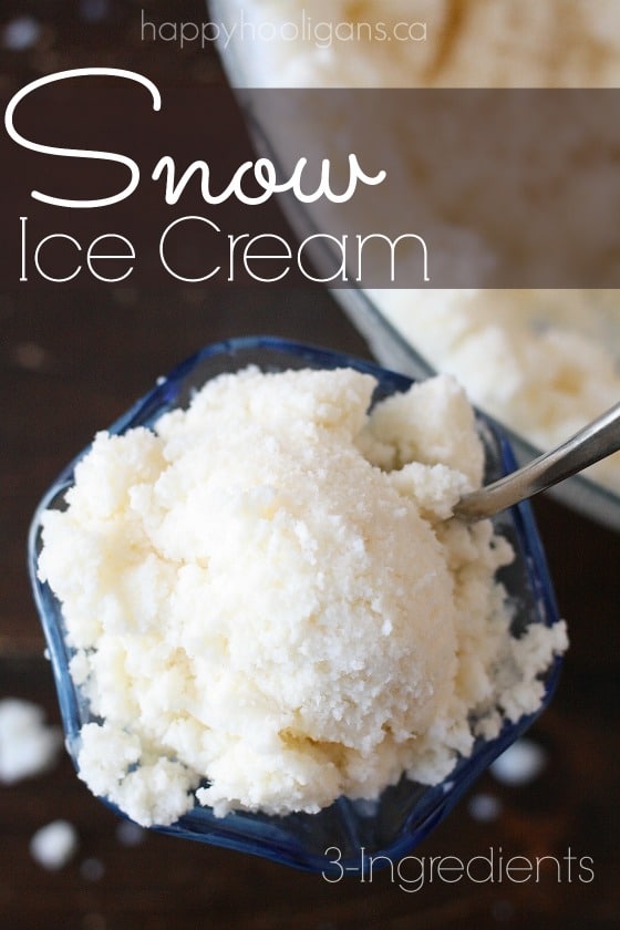 3-ingredient snow ice cream recipe