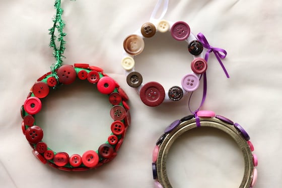 3 lid wreaths on cream background