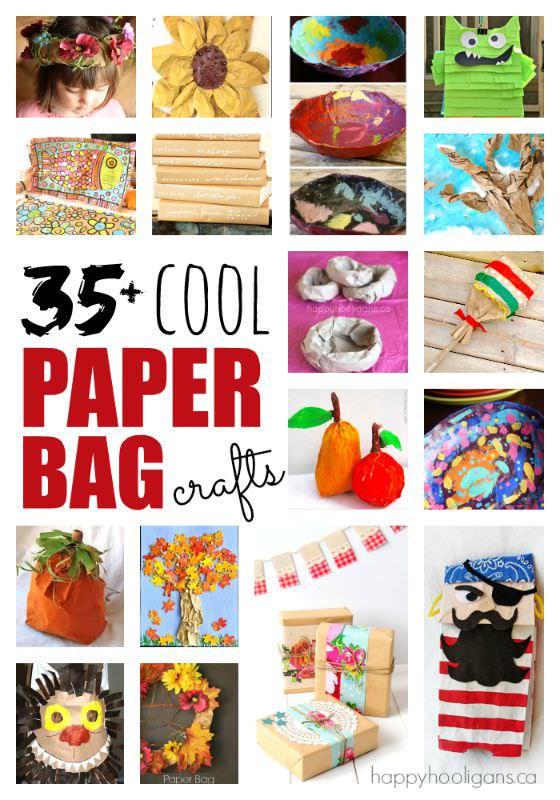 35+  Cool Paper Bag Crafts for Kids 