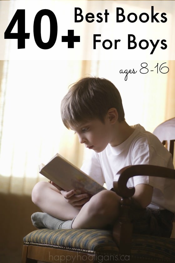 40+ Best books for boys ages 8-16