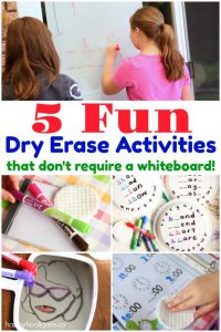 5 Fun Dry Erase Activities that Don't Require a Whiteboard - Happy Hooligans