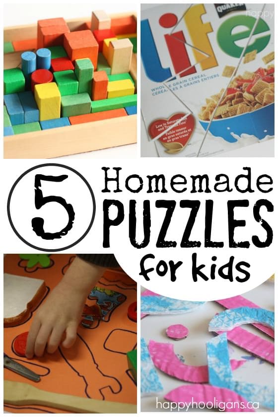 5 Homemade Puzzles You Can Make for Your Preschooler - Happy Hooligans