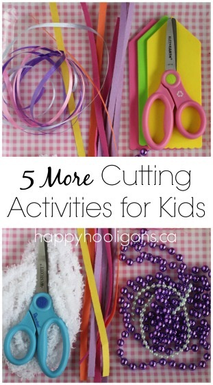 5 More Cutting Activities for Kids 