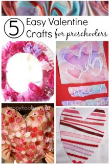 5 more Valentine Crafts for Toddlers and Preschoolers