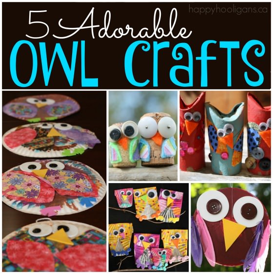 5 easy Owl Crafts for Toddlers and preschoolers