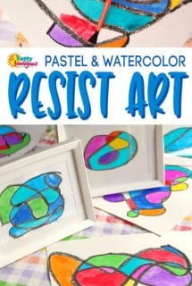 Resist Art with Pastels and Watercolours (Stained Glass Doodles)