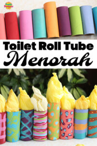 600w Toilet Roll Tube Menorah Craft