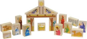 Wooden Nativity Blocks for Kids