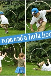 a rope and a hoola hoop