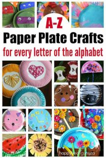 A-Z Paper Plate Crafts for Every Letter of the Alphabet - Happy Hooligans