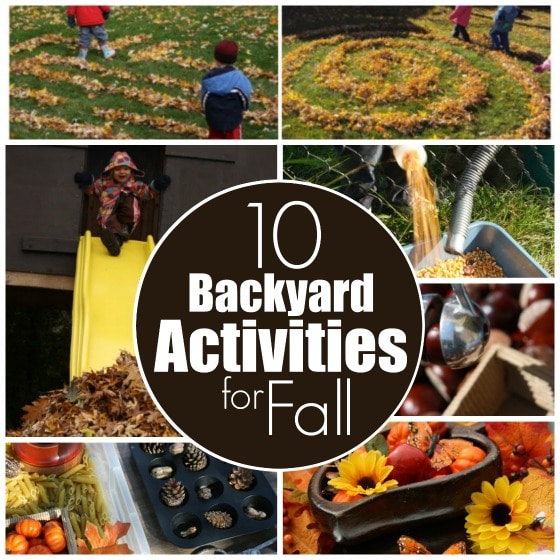 backyard activities for fall for kids