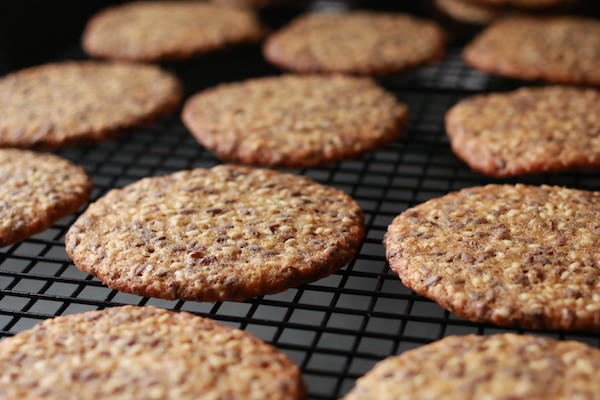 baked cookies cooling on rack