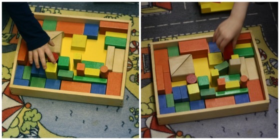 building block challenge collage