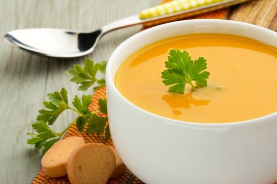 bowl of butternut squash soup