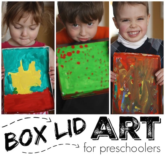 Box Lid Art for Preschoolers - feature photo