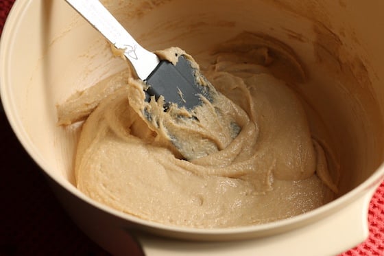 butter, brown sugar, white sugar creamed together in bowl