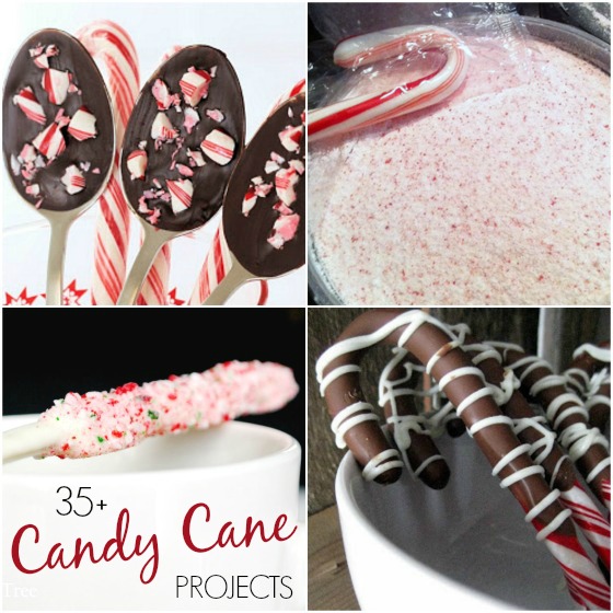 homemade candy cane stirrers