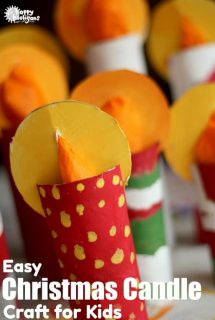 Cardboard Candle Craft for Kids - Happy Hooligans