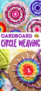 Cardboard Circle Weaving