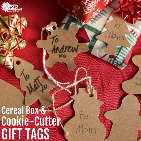 Cereal Box and Cookie Cutter Gift Tags