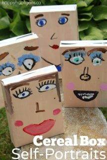 Cereal Box Self-Portraits - Happy Hooligans