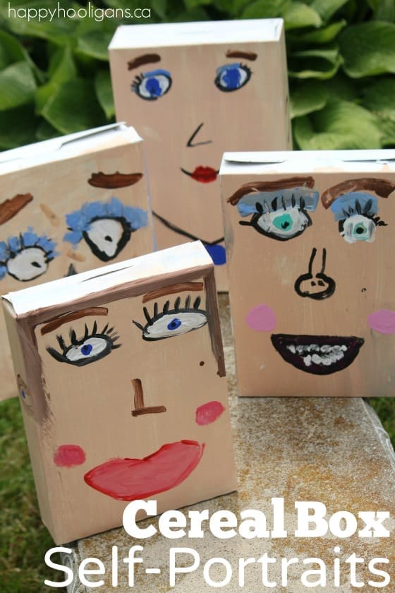 Cereal Box Self-Portraits - Happy Hooligans