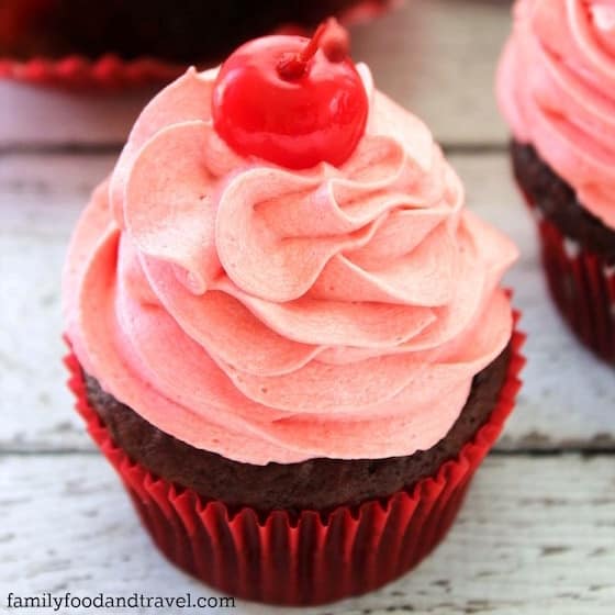 Cherry Coke Cupcakes