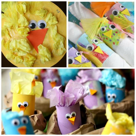 chick crafts for preschoolers to make