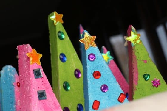 christmas trees made from styrofoam