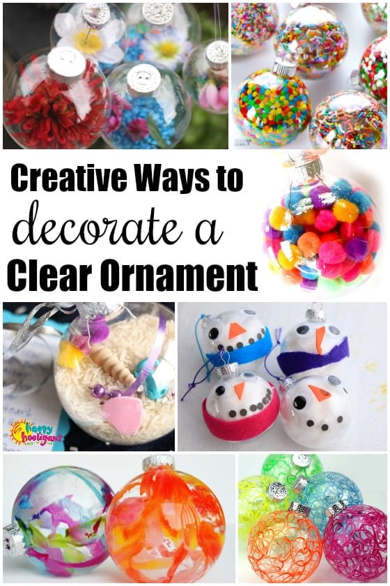 Clear Glass Ornament Crafts