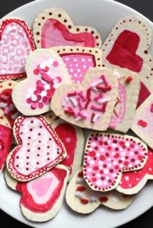 Cardboard Valentines Cookie Craft