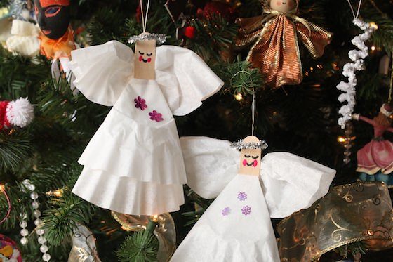 coffee filter angels horizontal