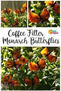 Coffee Filter Monarch Butterfly Craft - Happy Hooligans