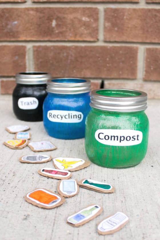 Composting and Recycling Sorting Activity for Preschoolers - Happy Hooligans