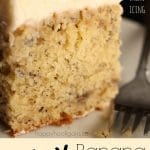 Crazy Banana Cake with Cream Cheese Icing - Happy Hooligans