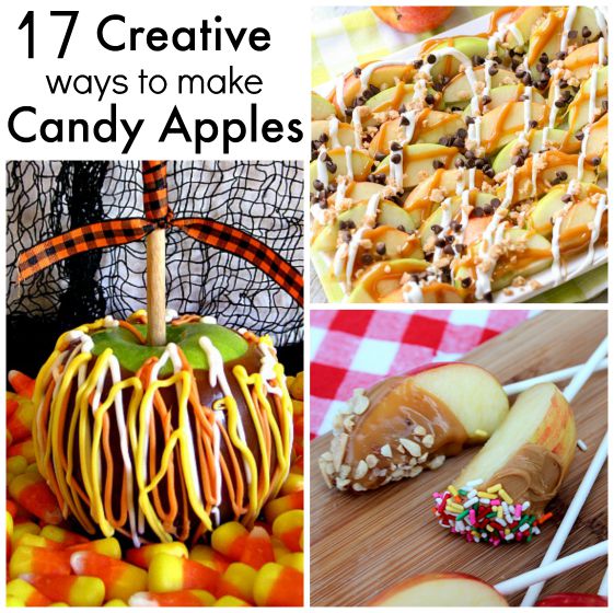 candy apple slices on sticks candy apple snack