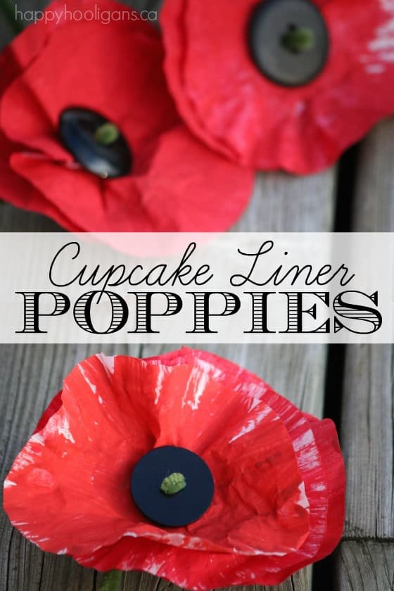 Cupcake Liner Poppy Craft - Happy Hooligans