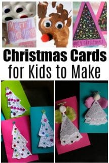 Cute Homemade Christmas Cards for Kids to Make